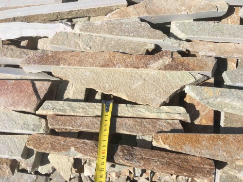 Горбушка златолит золотистый для облицовки купить в Электрогорске