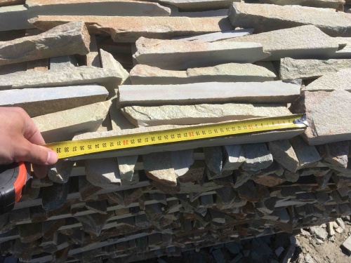 Горбушка златолит золотистый для облицовки купить в Электрогорске