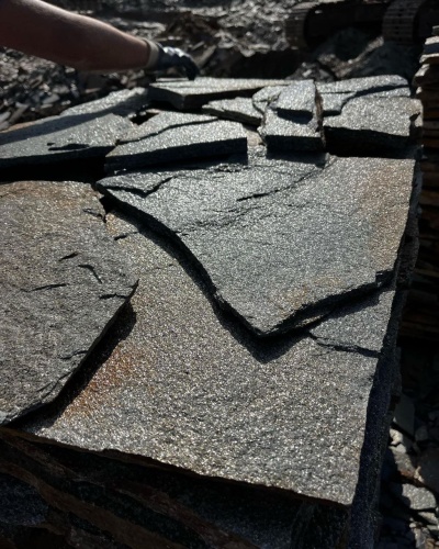 Плитняк златолит серебристый для фасада купить в Электрогорске